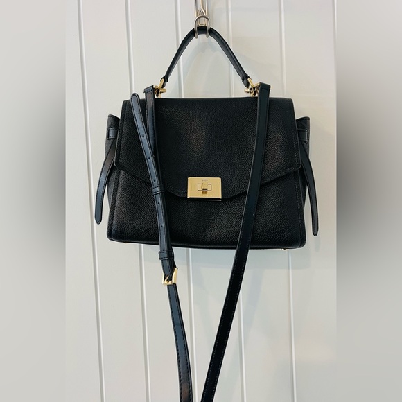 Michael Kors Black Logo Satchel - Picture 1 of 12